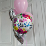 Сет шаров для девушки, девочки, дочки на день рождения «Happy Birthday»