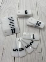 Номерки для ключей 2х5см