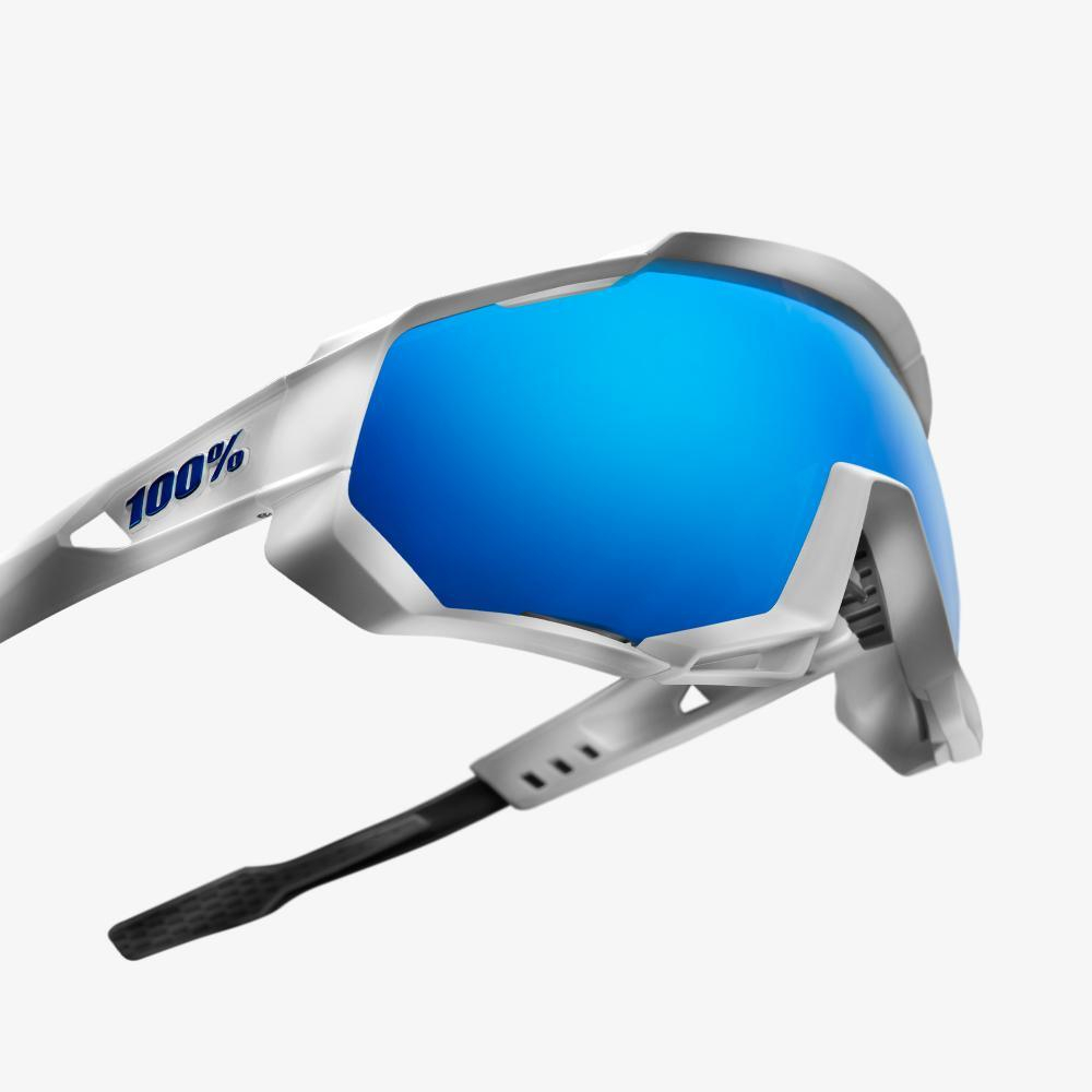 Очки спортивные 100% Speedtrap Matte White / HiPER Blue Multilayer Mirror Lens (61023-000-75)