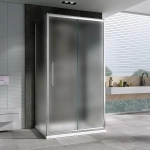Душевой уголок ABBER Schwarzer Diamant AG30110MH-S100M-S100M 110x100 стекло матовое/профиль хром