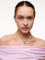 Чокер "Lotus pearl" Silver