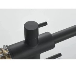 Смеситель для кухни с подключением фильтра питьевой воды, чёрный, S228H, SHEVANIK