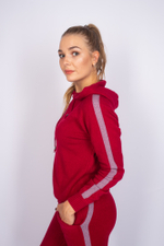 Спортивный костюм женский утепленный с капюшоном Nadya