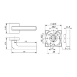 Ручка раздельная NEO DM/HD ABG/CP-6 зеленая бронза/хром