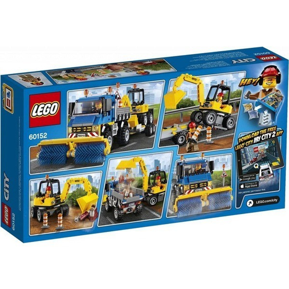 LEGO City: Уборочная техника 60152 — Sweeper & Excavator — Лего Сити Город