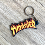 Брелок Thrasher Flame Logo Keychain