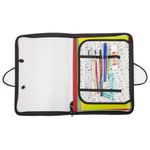 Папка для труда с ручками ПИФАГОР А4, пластик, молния вокруг, органайзер, "Speed", 270158