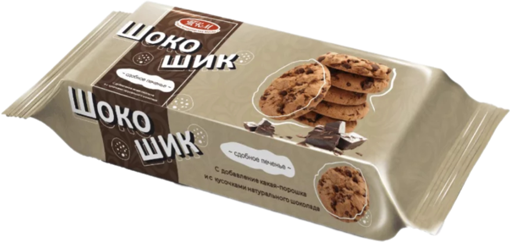 Печенье ШокоШик с кусочками шоколада Светлое 200г