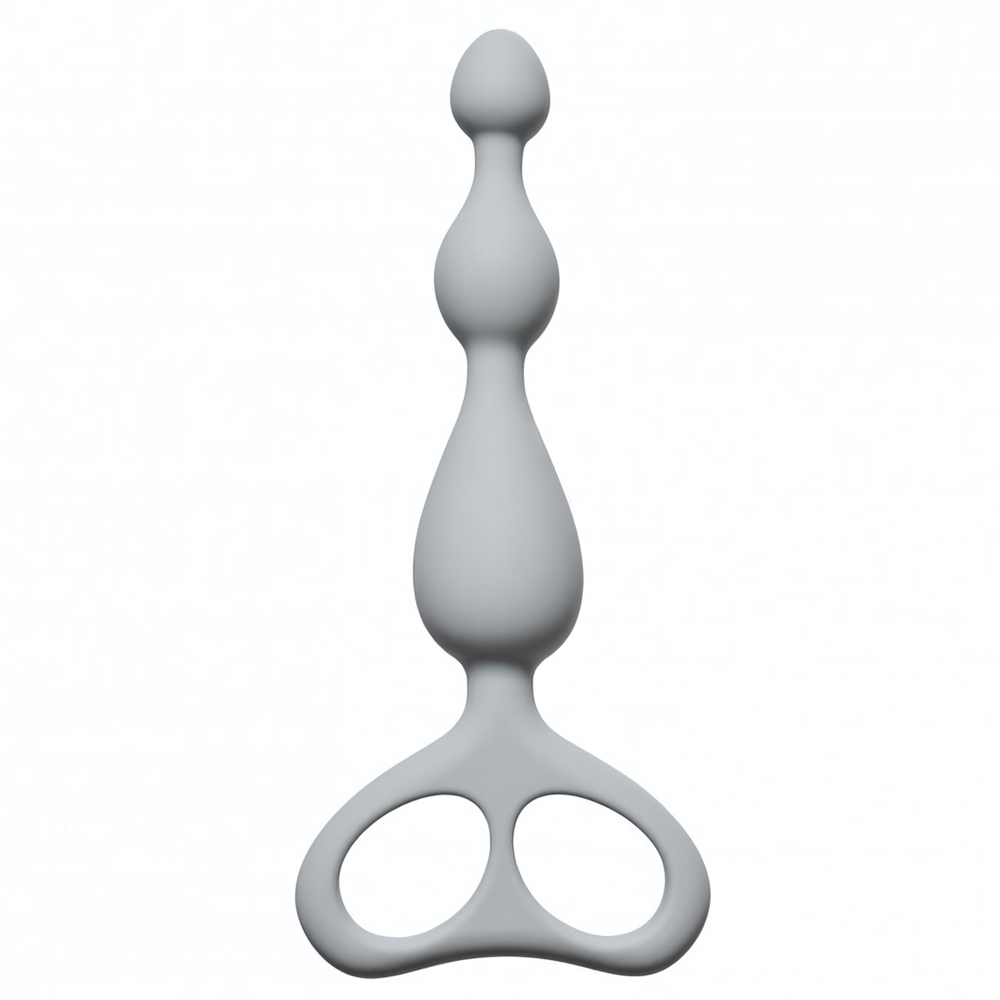Рельефный анальный стимулятор Ultimate Beads (17 см , серый ) (Цвет: серый)