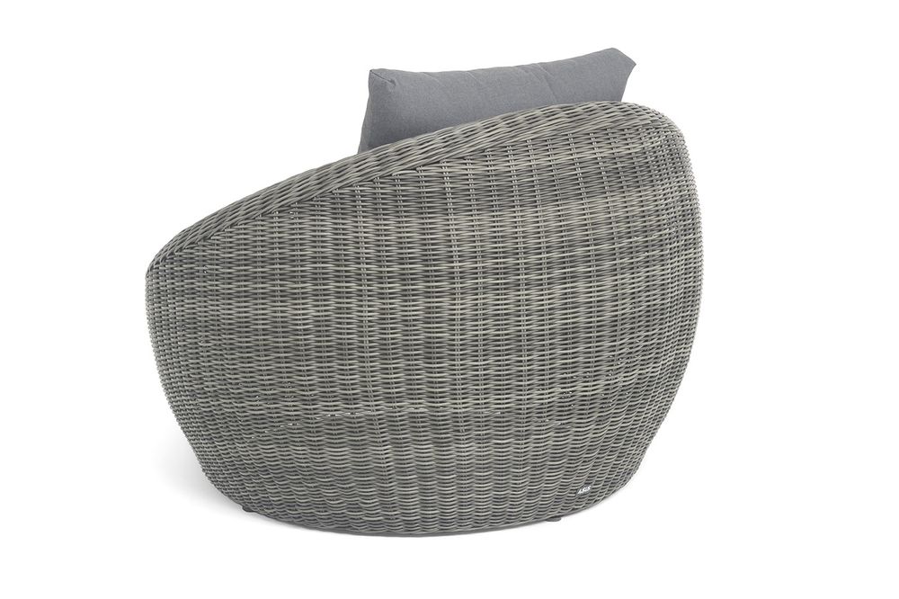 "Барселона" кресло из искусственного ротанга, цвет графит