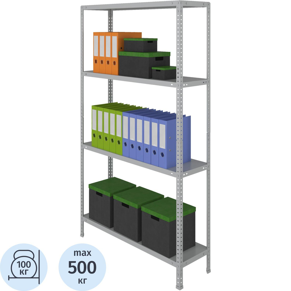 Стеллаж металлический Cobalt Shelf MS180KD/100x30/4