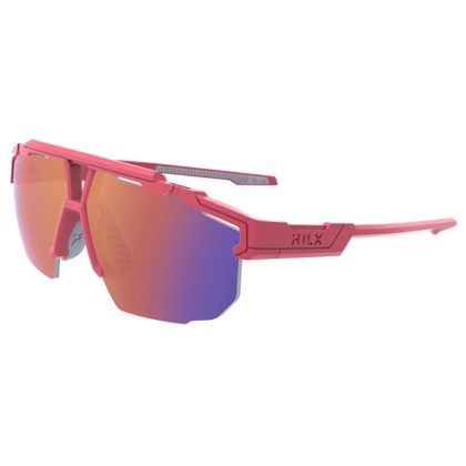 Спортивные очки HILX Specialist Matt Solid Magenta / Red Lens