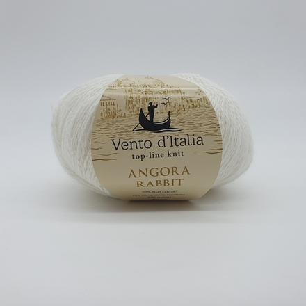 Пряжа Angora Rabbit (01/белый) 350м/50 гр
