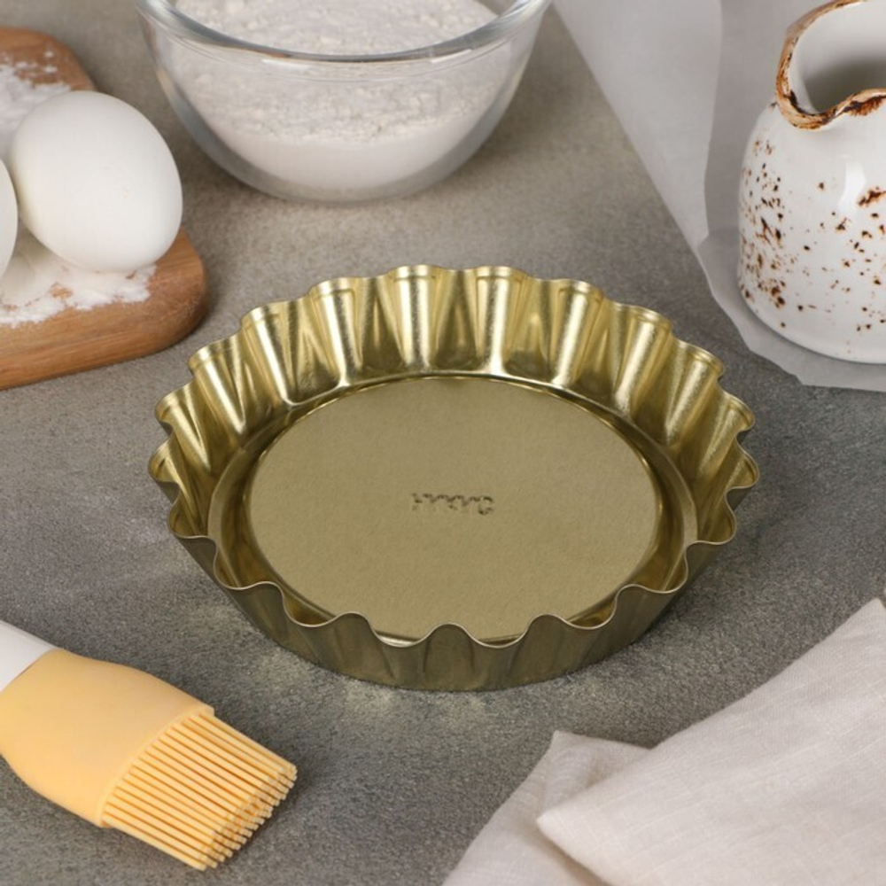 Форма металлическая для тарта d=14,5 см., h=2,7 см.