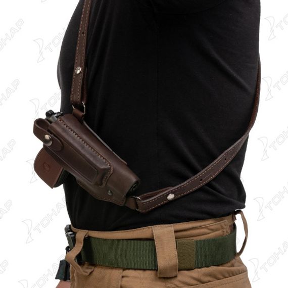 Кобура оперативная к ПМ с з/о на кобуре коричневая (HS-ОК-24к) Helios