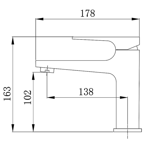 Cмеситель для раковины Azario Arida керамический картридж, золото матовое (AZ-K1054MG)