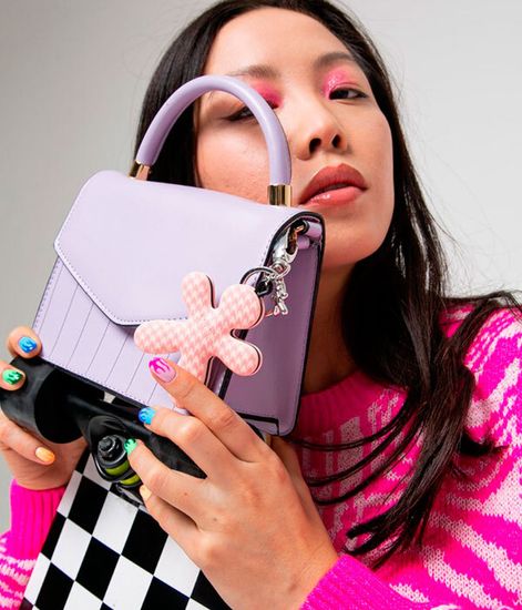 Аромабрелок с шармом Miss Kelli бело-розовый Персик и роза, Mr&Mrs Fragrance