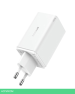 Сетевое зарядное устройство Baseus GaN6 Pro 65W EU Moon White (P10162701213-00)