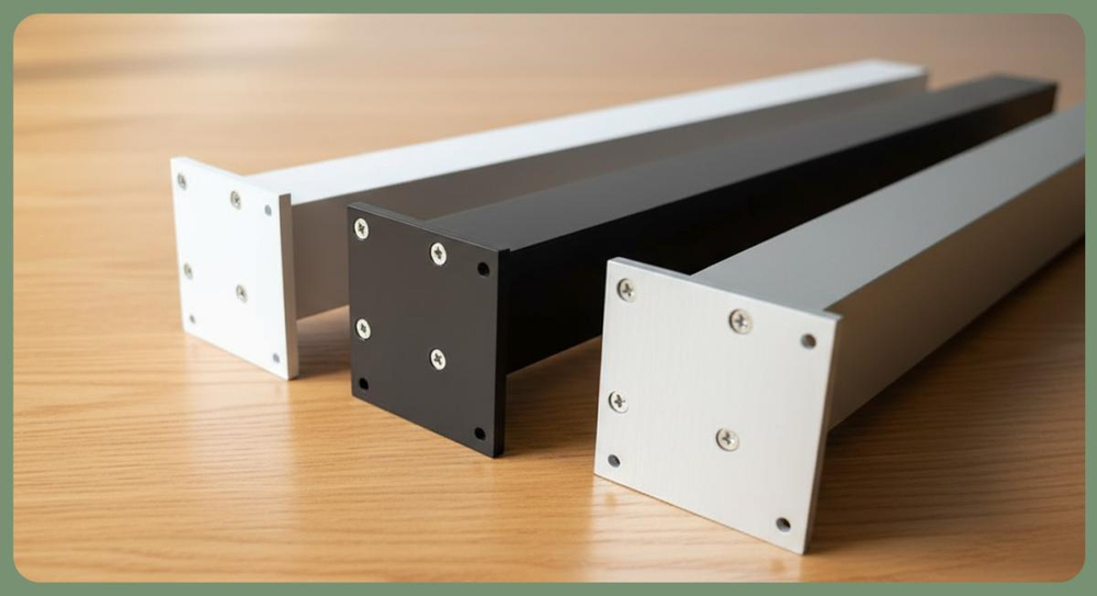 Опора для офисной, кухонной мебели 50х50х710, черная