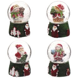 GAEM Фигурка декор в стекл шаре "Дед Мороз/Снеговик/Мишка", D 4.5 см, L4,5 W4,5 H6 см, 4в.