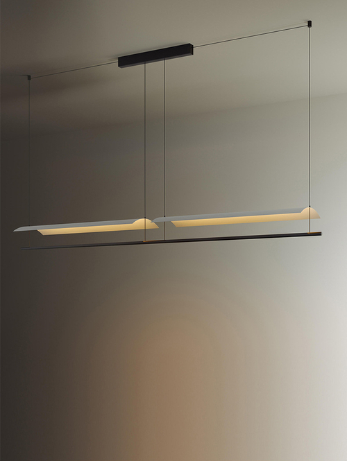 Подвесной дизайнерский светильник Kontur 6438/6436 by Vibia (2 секции)