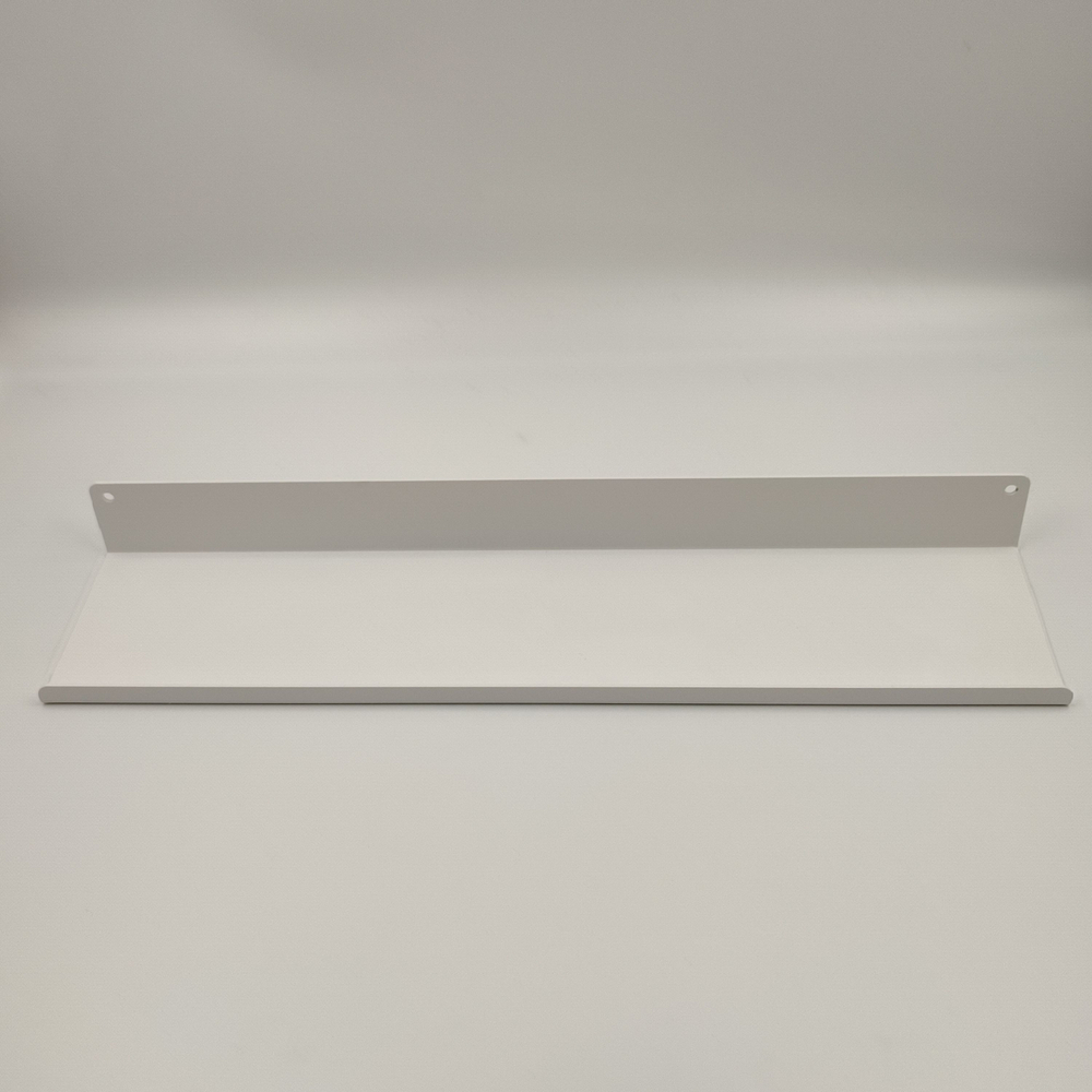 Полка MetaDec Plain настенная прямая, 40х10см белая, 1шт