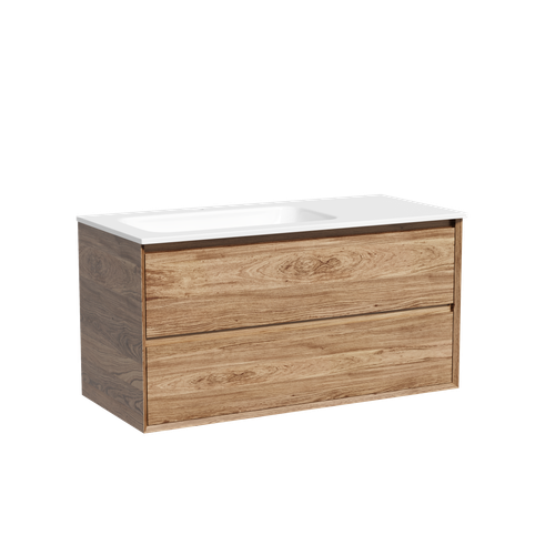 Тумба с раковиной Sancos Marmi 2.0 100 см MR2.0100LECH дуб чарльстон