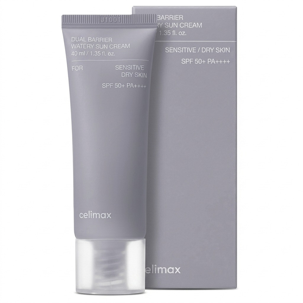 Солнцезащитный крем с комплексом церамидов Celimax Dual Barrier Watery Sun Cream SPF50+ PA++++, 40мл