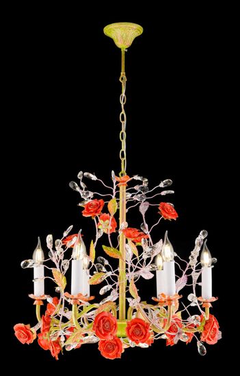 1123/6 PINK+GOLD (1) Люстра Veneto Luce