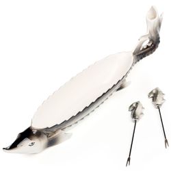 БЛЮДО LEFARD "ОСЁТР" 34*6*8,5 СМ, 2 ВИЛОЧКИ (КОР=26ШТ.)