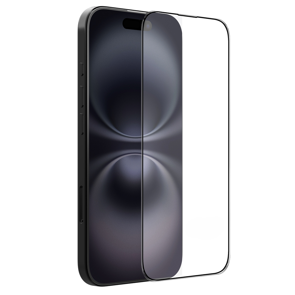 Защитное стекло на экран для iPhone 16 Plus, тонкие черные рамками, G-Rhino