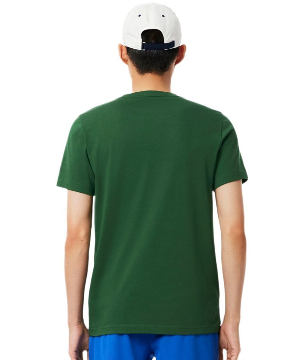 Теннисная футболка Lacoste Tennis x Novak Djokovic Pack - green/navy blue