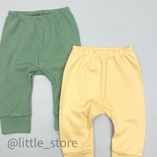 Комплект штанишек хлопковых, Милитари/мимоза