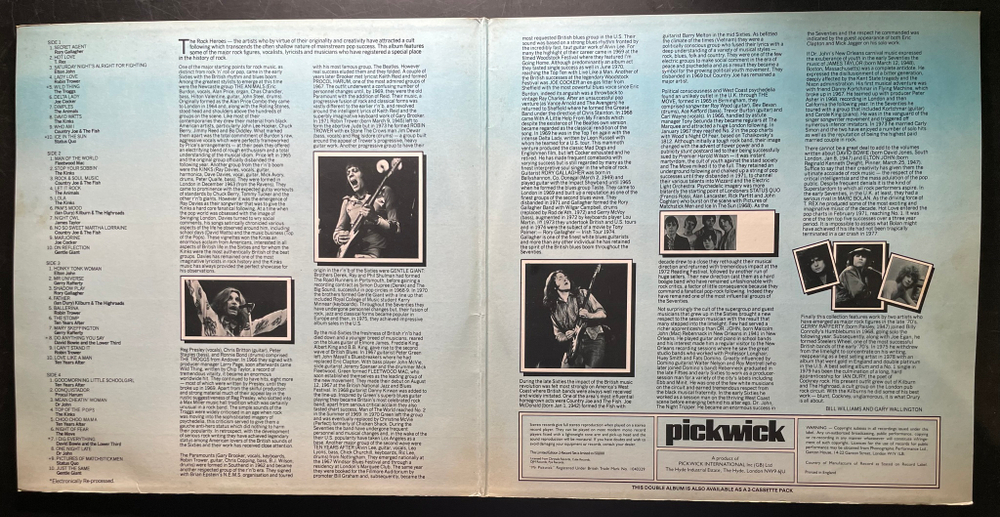 Сборник Rock Heroes 2LP (Англия 1979г.)