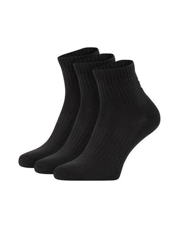 Теннисные носки Under Armour Core Quarter 3P - black