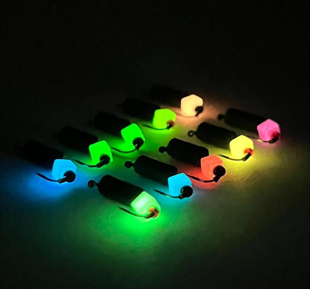 Мормышки вольфрамовые Lucky John с петелькой 3 штуки набор СТОЛБИК безнасадочный блистер, 023SET