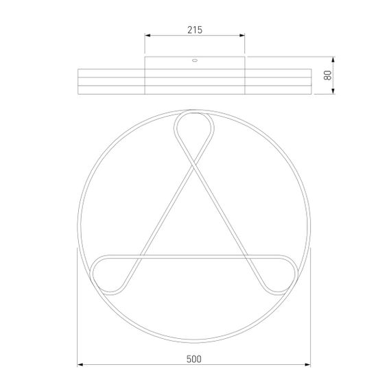 Потолочный светодиодный светильник Eurosvet Kristo 90232/3 белый