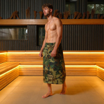 Полотенце - килт вафельное мужское для бани «Камуфляж», 80×150 см, хлопок 100 %