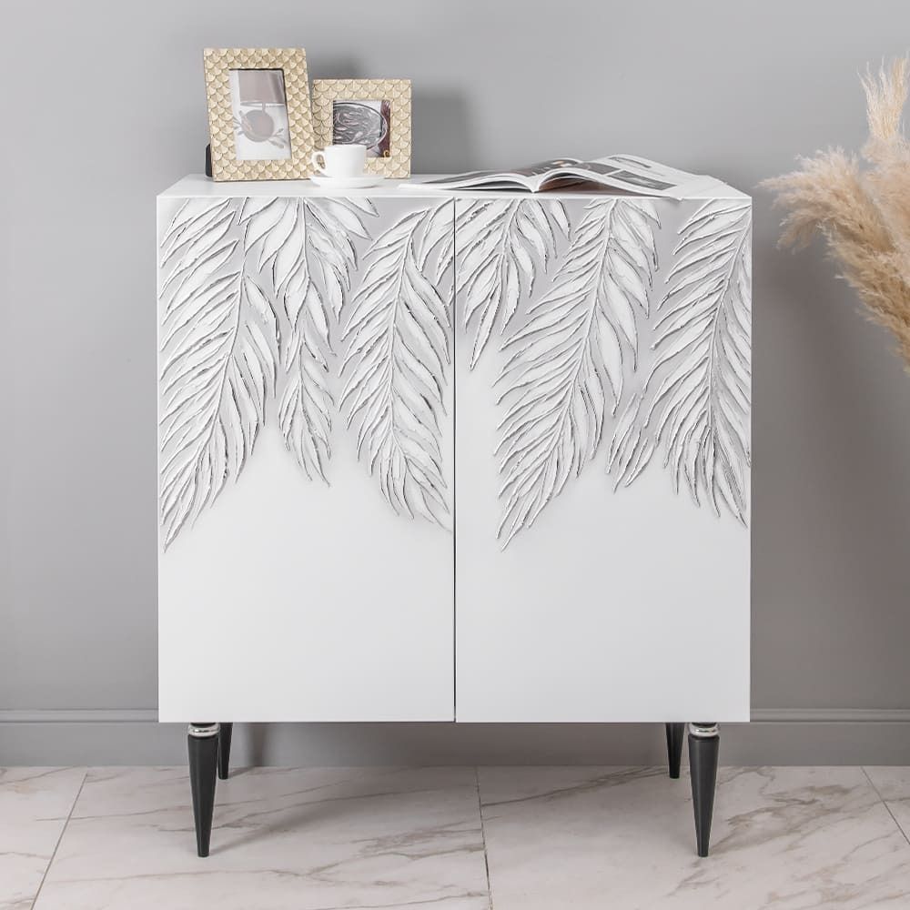 Комод Тропик Классик с 2 полками Айс Найт Сильвер