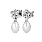 Серьги Dyrberg Kern PETUN SS CRYSTAL / WHITE PEARL 480055