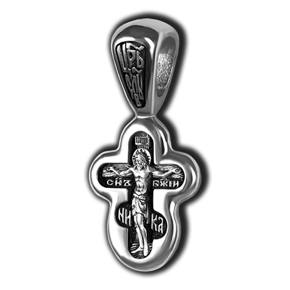 Серебряный крестик детский.