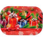Поднос пластиковый «Новогоднее подарки» 33*23см