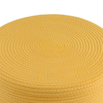 Пуф devy, D40х40 см, бежевый/горчичный