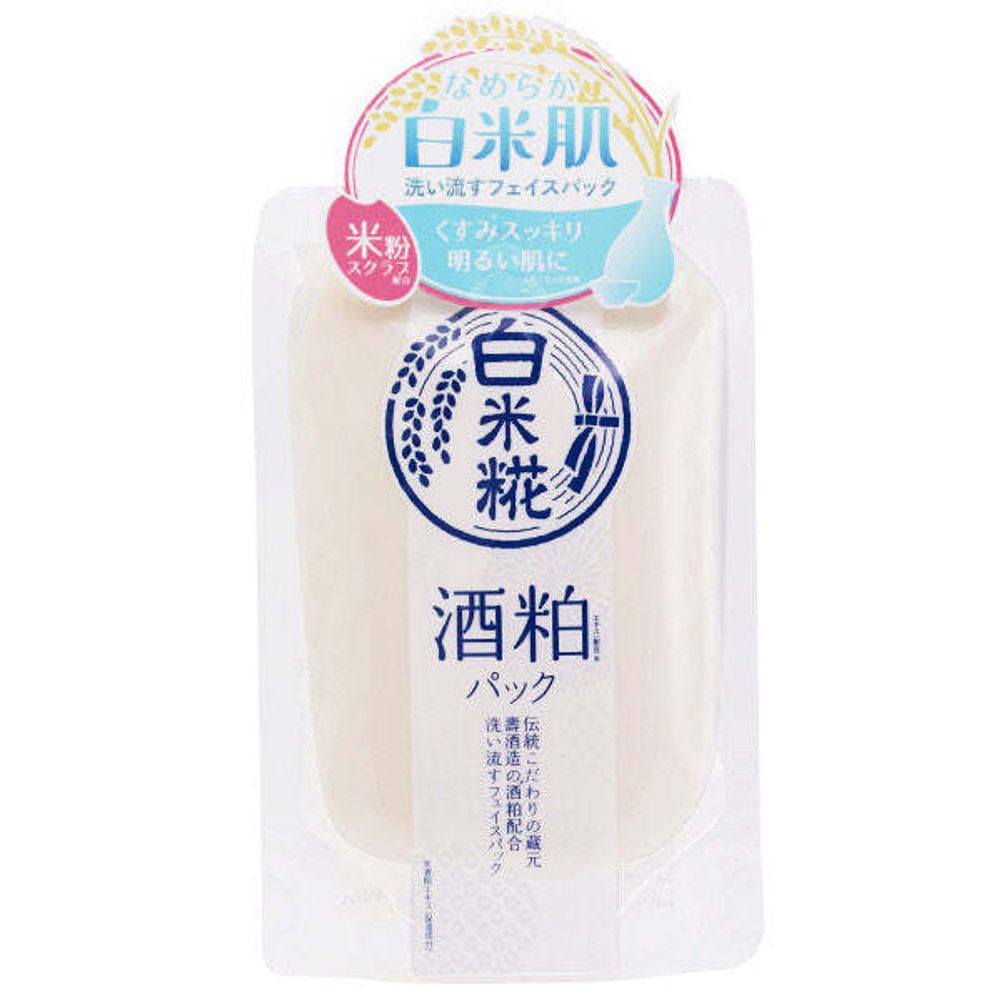 Питательная маска с экстрактом риса, саке и маслом камелии Hakumai Face Pack