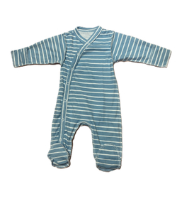 Комбинезон №2 из интерлока (100% хлопок)на кнопках с закрытыми ножками швы наружу с антицарапками на рост 62 см