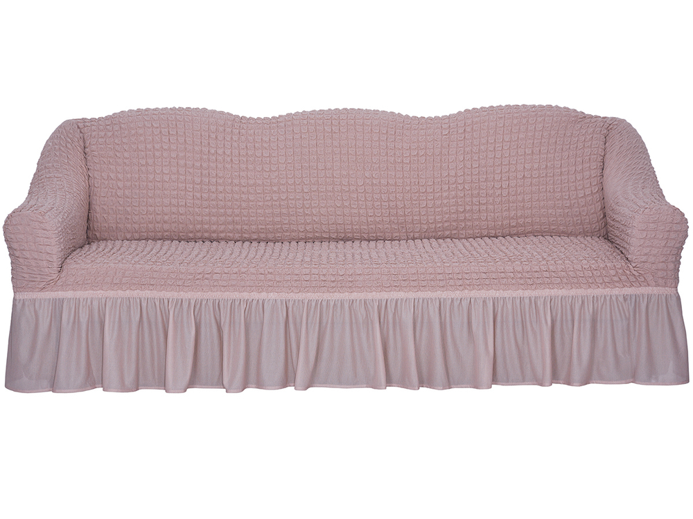 Чехол Стандарт на 3-х местный диван, цвет Пудра
