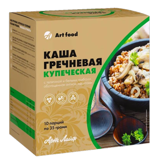 Каша Купеческая с телятиной и белыми грибами