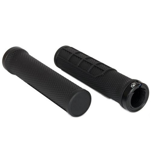 Грипсы VP, термопластичный каучук TRP, 136мм, алюминиевые фиксаторы на руль -2шт., черные  VPG-125A