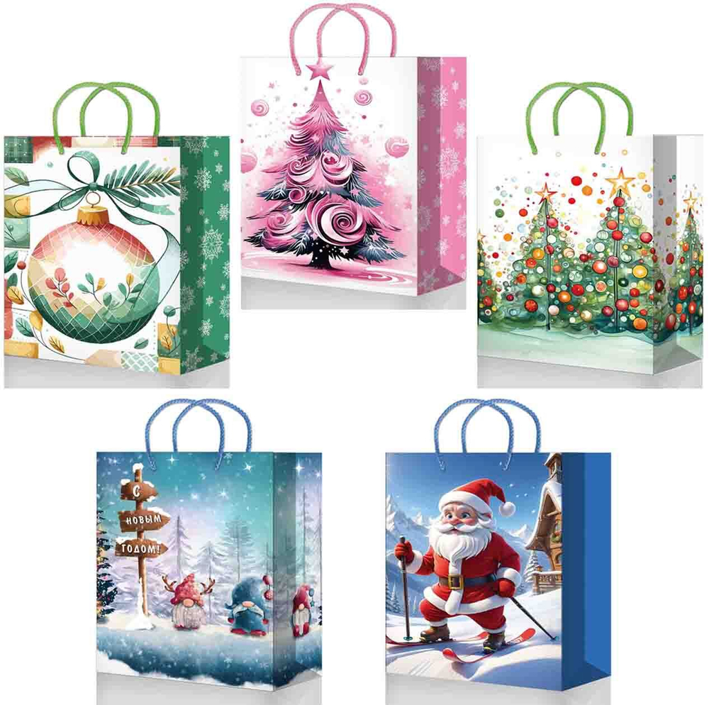 МегаМаг Пакет 624 MS25, НГ, подарочный, ламинированный, 140*200*65