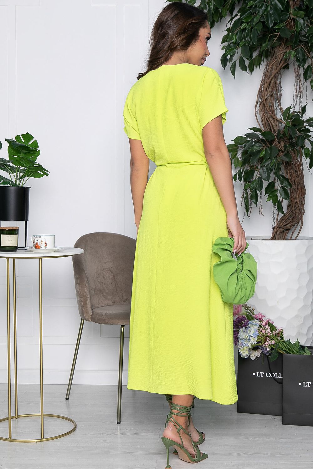 Платье Лина (яркий лайм) П10593 LT Collection